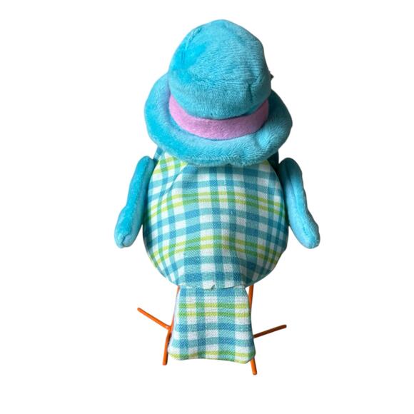 2023 Way to Celebrate Mr & Mrs Spring Easter FABRIC BIRDS Tabletop 7” Decor - Picture 10 of 12